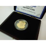 A Jersey £5 gold proof poppy coin, dated 2011, 'The Royal British Legion 90th Anniversary',