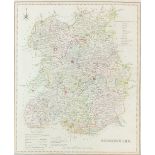 Rowe (R) Shropshire, engraving, 46 x 36cm (SH) together with a map of Shropshire bu S.