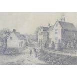 Henry Harris Lines (1800-1889) By Misty Stream, pencil,