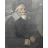 English School, 18th century Old Man Parr, oil on canvas,