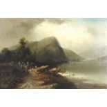 Max Sinclair (British school, 19th century) Eagles Nest, Killarney, signed lower right,