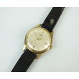 A Gentleman's Jaeger-Le-Coultre 9ct gold automatic wristwatch,