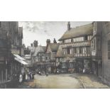Noel H Leaver (1889-1951) Wyle Cop, Shrewsbury, signed lower right,