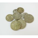 A collection of silver commonwealth and foreign coinage 18th century to 20th century (a lot)