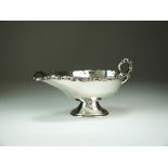 A Mexican Sterling silver sauce boat,