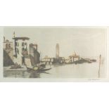 Joseph Kirkpatrick (1872-1936) A pair of Venetian views, both signed lower right, etchings,