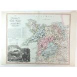 Dix (T) after Darton (W) A New Map of North Wales Divided into Six Counties or Shires, engraving,