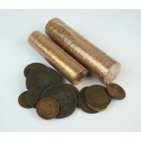 A collection of British and foreign silver, cupro nickel and bronze coinage,