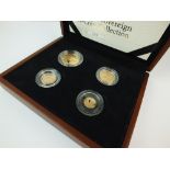 United Kingdom 2012 gold proof sovereign four coin collection,