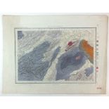 Colby (Lt-Col) RE A collection of five geological survey maps of Shropshire and suronding areas,