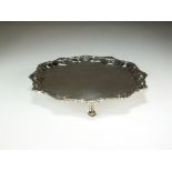 A George III silver waiter, Elizabeth Cooke, London 1767,