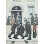 A collection of four photographic reproduction prints after Laurence Stephen Lowry RA (1887-1976)