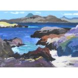 Donald McIntyre (1923-2009) Ben More from Iona, signed lower right,