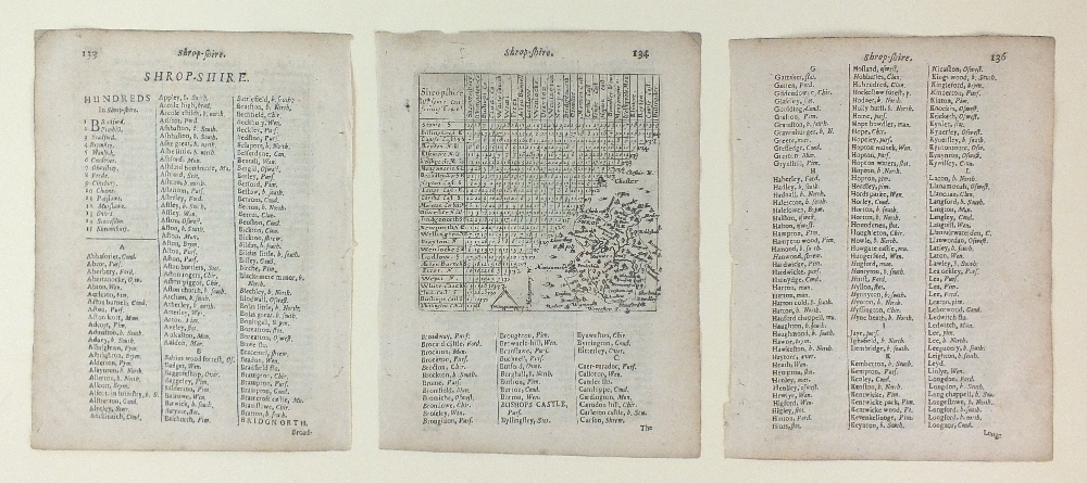 Bowen (Thomas) London to Shrewsbury and Welshpool in Montgomery, road map, - Image 2 of 2