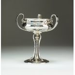 An Art Nouveau silver pedestal bowl, James Dixon & Sons, Sheffield 1912,