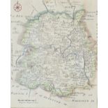 Rocque (John) Map of Shropshire, a plate from the Small British Atlas, 1753, reissued 1769,