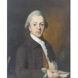 Circle of Mason Chamberlain (1727-1787) Portrait of a gentleman, half length,