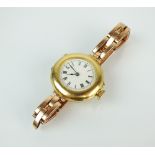 A Lady's 18ct gold Vacheron Constantine wristwatch, import mark, London 1911,