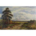 Carl Brennir (1850-1920) Hambledon Common, Surrey, signed lower left, oil on canvas,