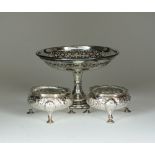 A pair of George III silver salts, W*, London 1773,