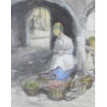 John Strickland Goodall (1908-1996) The Fruit Seller, signed lower left,