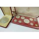 A collection of silver and commemorative comprising,