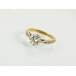 A single stone diamond ring,