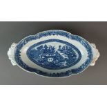 A Caughley radish dish transfer-printed with the Full Nankin pattern, circa 1784-92, unmarked, 29.