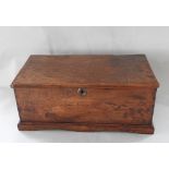 A 19th century elm strongbox,