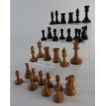 A Staunton type chess set by Jaques,