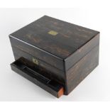 A mid 19th century coromandel dressing box,