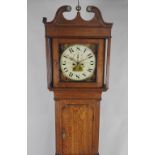 A Victorian oak eight day longcase clock,