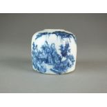 A Japanese blue and white brush washer, Meiji/Taisho period,