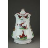 A mid 19th Century Elsmore and Forster puzzle jug decorated with scenes of Grimaldi the Clown and