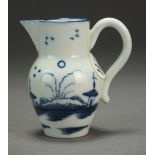 A Caughley toy cider jug painted with the Island pattern, circa 1780-90, reversed S mark, 5.