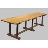 A Gordon Russell oak refectory table,