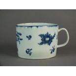 A Caughley mug transfer-printed with Stalked Fruit and a Fox, circa 1776-80, S mark,