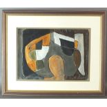 Attributed to Roy Turner Durrant (1925-1998) Abstract, bears signature lower left, mixed media,