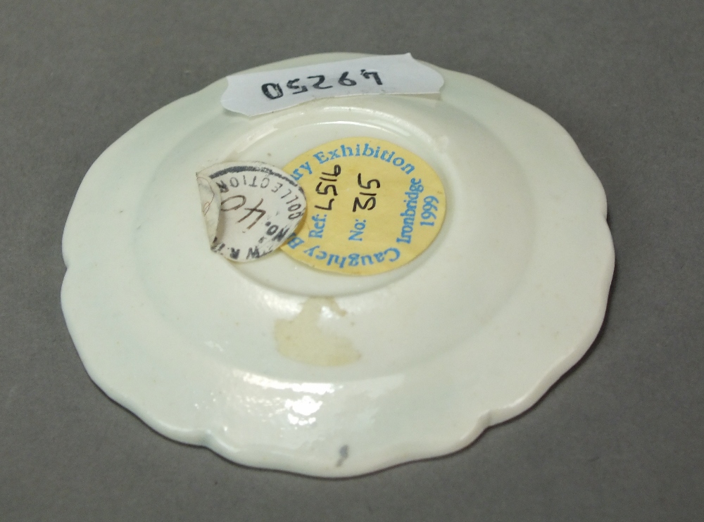 A very rare Caughley toy dinner service dish painted in the Island pattern, circa 1780-90, - Image 2 of 2