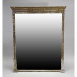 A 19th century giltwood and gesso pier mirror,