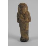 A late period Egyptian shabti figure 9cm high