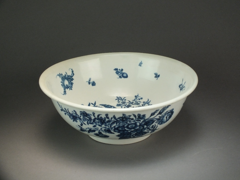 A Caughley wash stand bowl transfer-printed with the Pine Cone, Three Flowers and Fat Pear pattern, - Image 2 of 2
