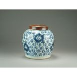 A Chinese blue and white ginger jar, 18th Century,