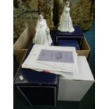 Coalport 'The Royal Brides' Collection to include 'Diana Princess of Wales no 996/12500,