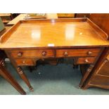 A George IV mahogany kneehole wash stand in the manner of Gillows Lancaster