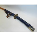 A Franklin Mint sword of the Samurai Fantasy Sword on stand Please note that due to UK Sword