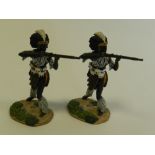 Two Britains boxed Osprey Art Series Zulu Indluyengwe Regiment standing firing, catalogue No.