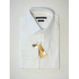 A Gucci shirt, white, fitted, two buttons to cuff, with tags, 16.5'' collar