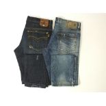 Two pairs of D&G jeans, blue, size 34