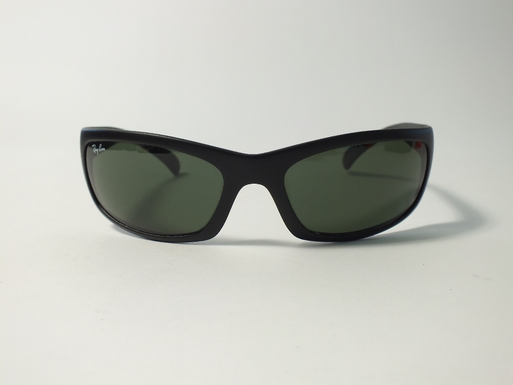 A pair of Ray Ban wrap around black sunglasses - Image 5 of 6